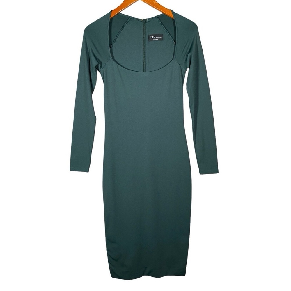 Babaton Deep Teal Fabric horizon dress size small.
